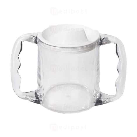 Gobelet Caring Mug avec 2 anses et bec verseur 3 petits trous