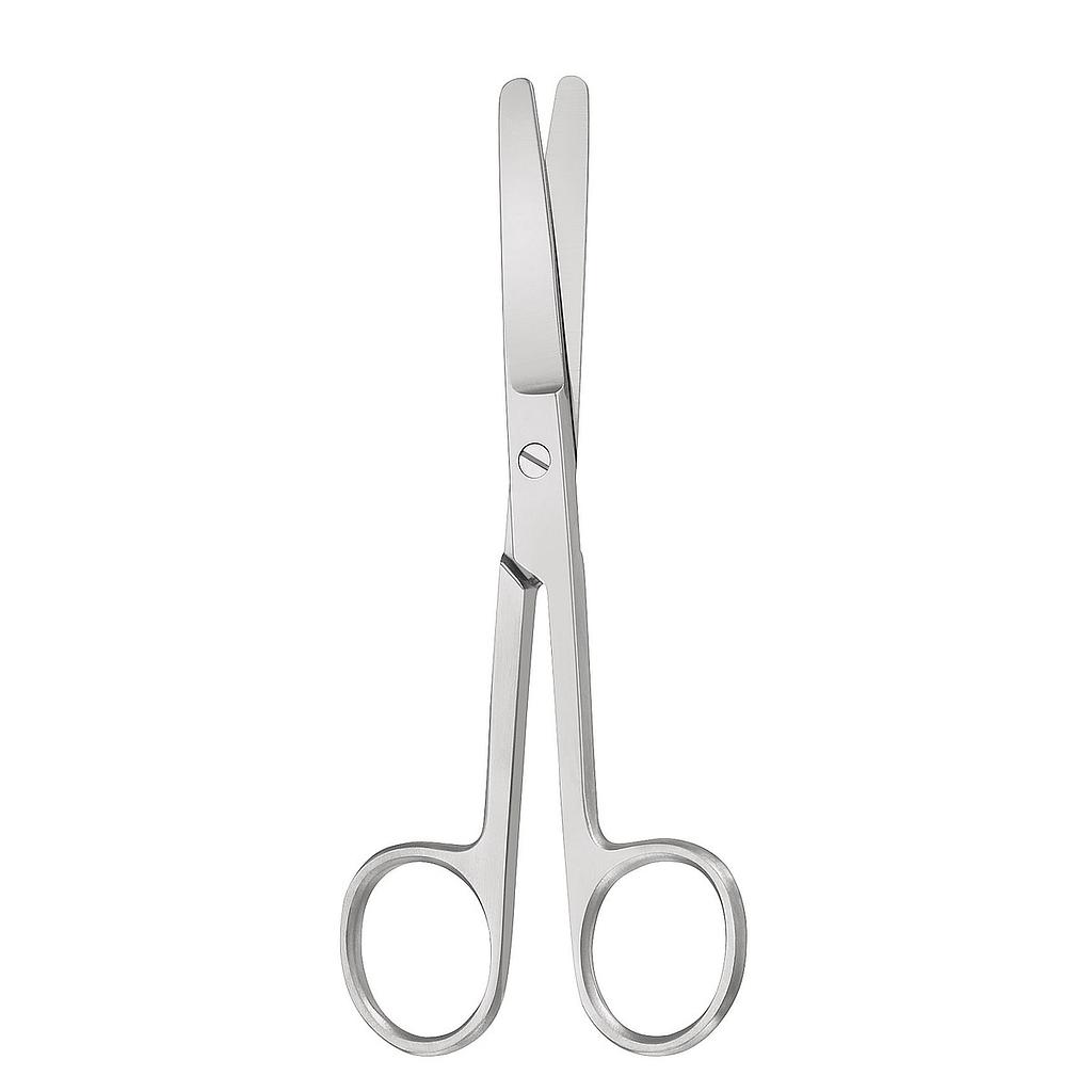 Rechte chirurgische schaar, gevuld met schuim