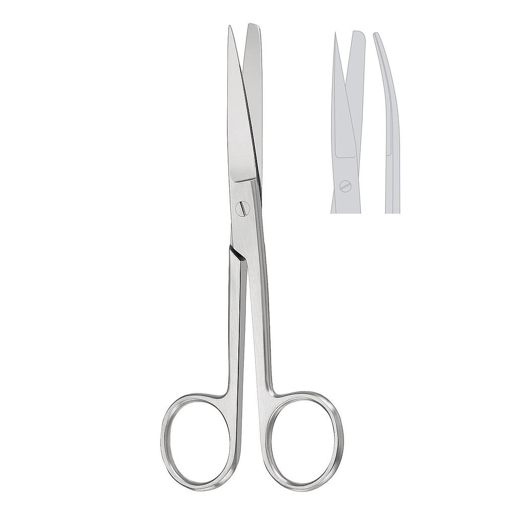 Ciseaux chirurgicaux courbes, pointus-mousses