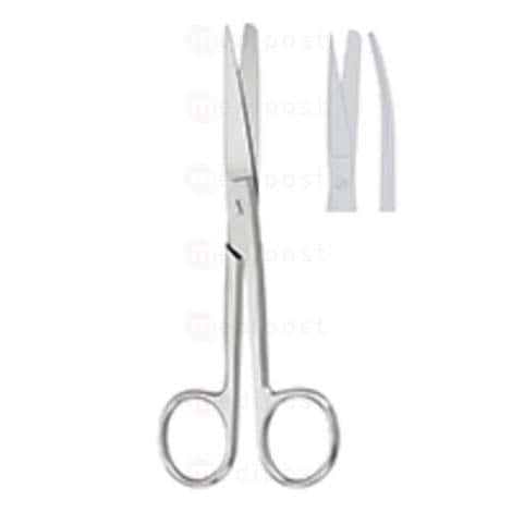 14 cm gebogen punt/schuim chirurgische schaar