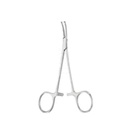 Hemostastische muskaatpince Halsted gebogen 1x2 tanden 12cm