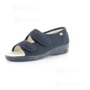 Pantoufles Diane New fermé au talon 2 velcros Bleu