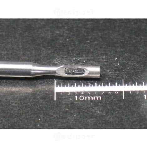 Fraise inox - creuse Ø 1,8mm - denture cylindrique
