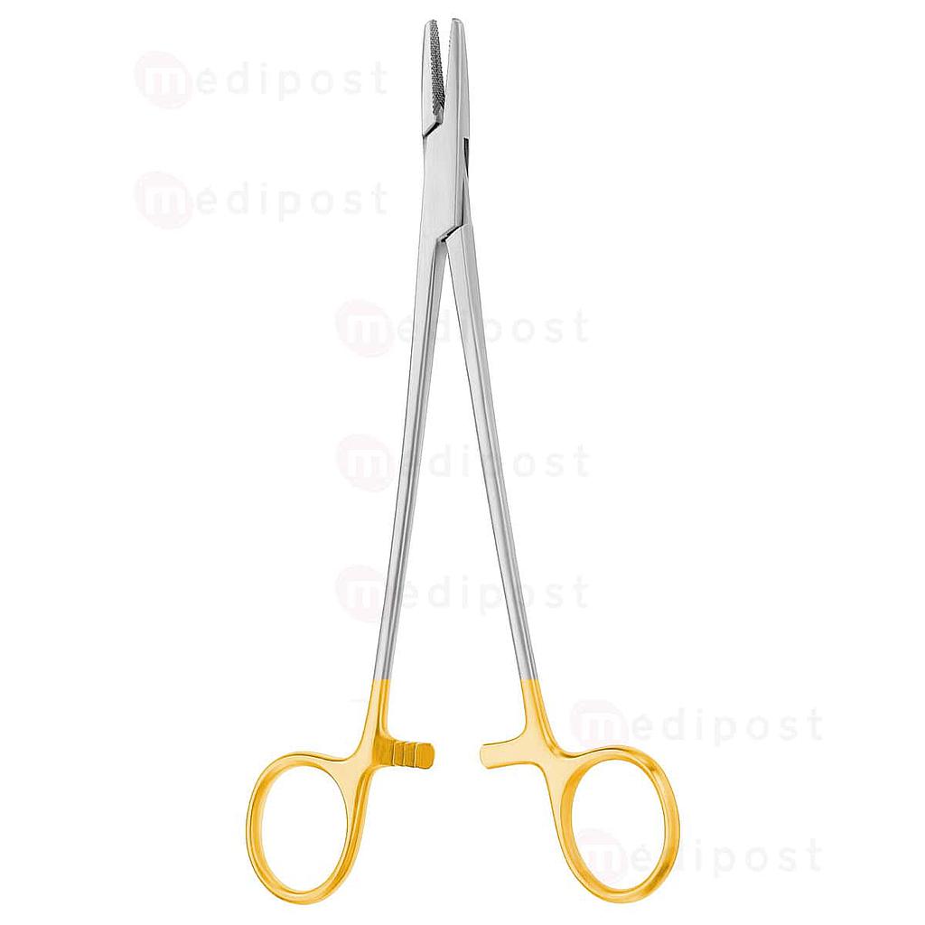 Porte aiguille de Halsey strié, mors en tungstène, 13cm