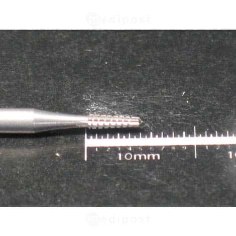 Fraise inox -  allumette Ø 1,4mm - denture droite