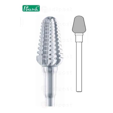 Fraise carbure - cône ø6mm - denture droite (GQSR)