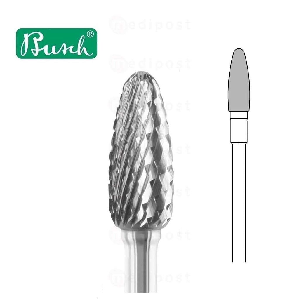 Hardmetalen stiftfrees - ovaal ø 4mm - middelgrove vertanding