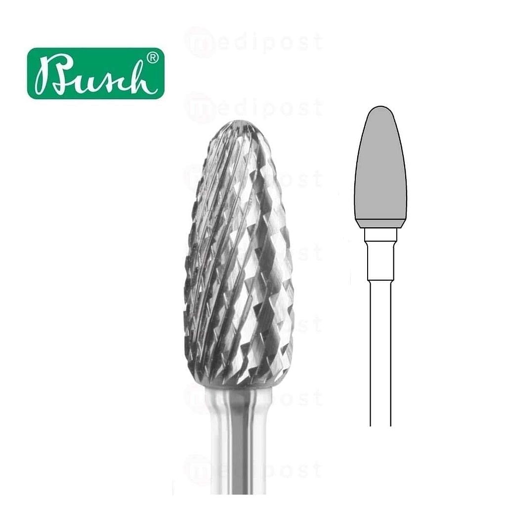 Fraise carbure - ovale Ø 6mm - denture croisée moyenne