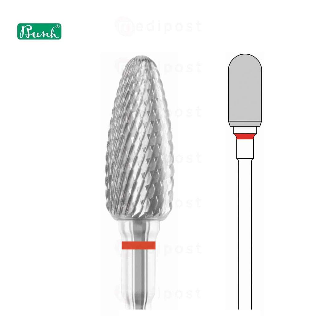 Hardmetalen frees - cilinder ø 6mm - fijne kruisvertanding