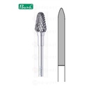 Fraise carbure - allumette Ø 2,3mm -  denture croisée moyenn