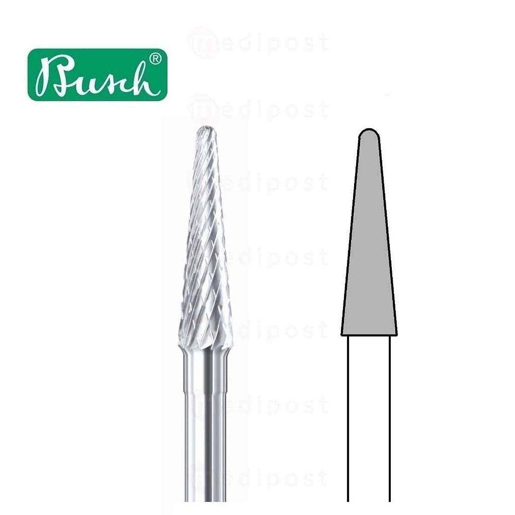 Fraise carbure  - cône ø 3,1mm - denture croisée moyenne
