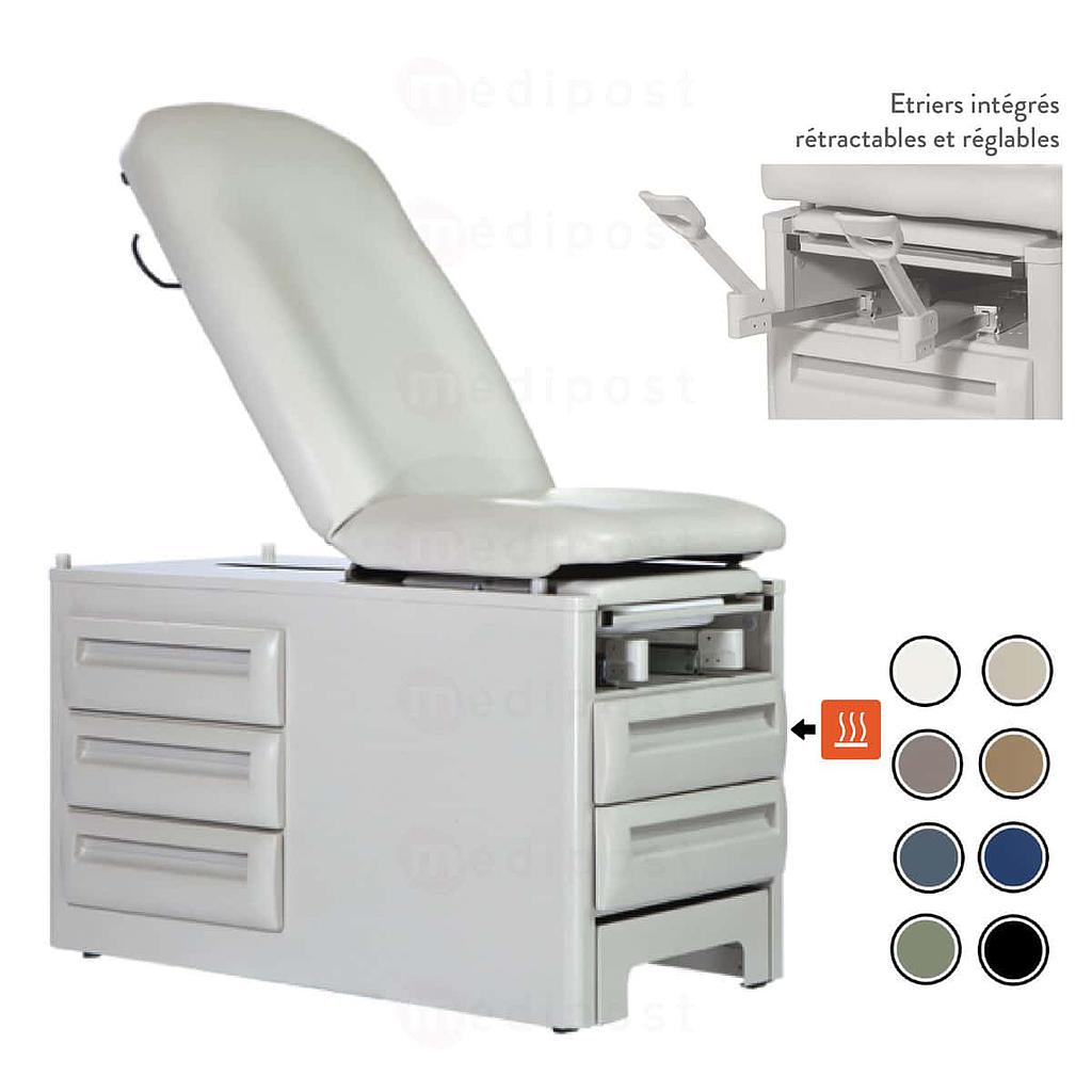 Divan d'examen UMF 5250 Base seule avec tiroir chauffant