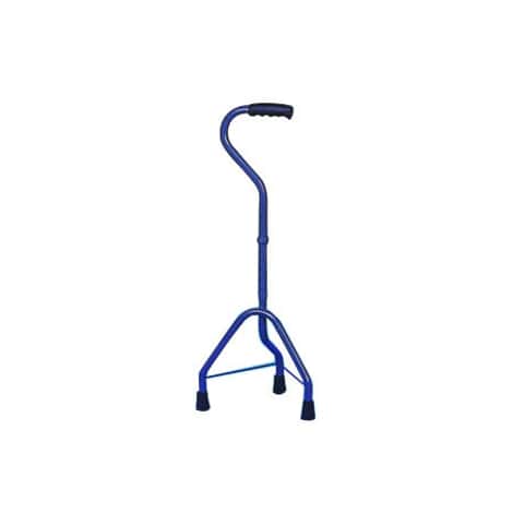 Canne tripode acier époxy poignée col de cygne