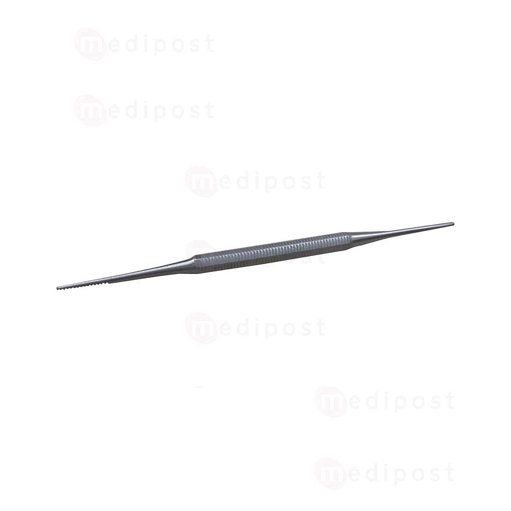 Lime de coin double fine inox Droite-Droite