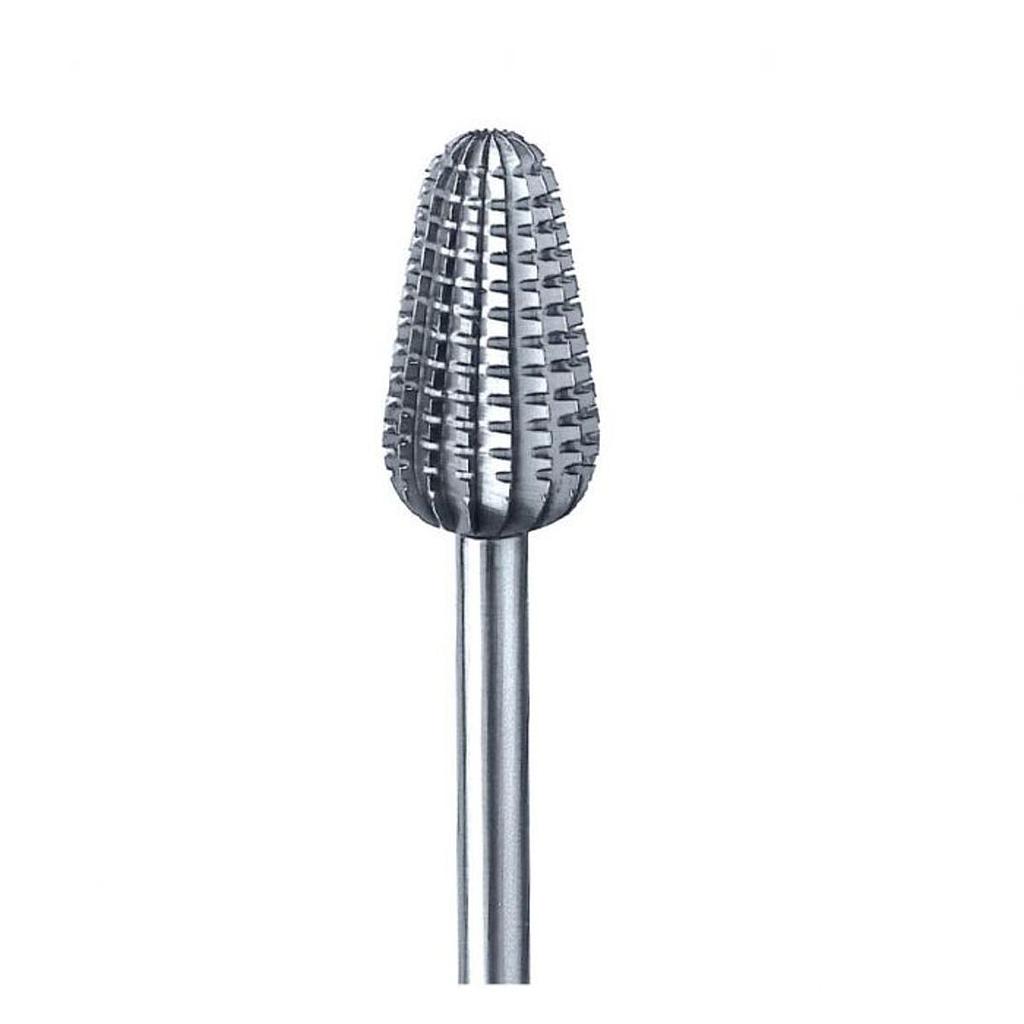 Fraise inox - cône ø 4mm - denture droite