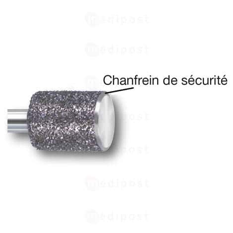Fraise diamant - cône Ø 6,5mm - side grip grain fin