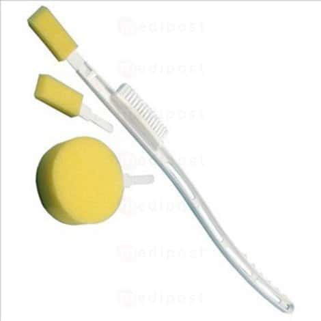 Spons/badborstel/teenschrobber op verlengd handvat