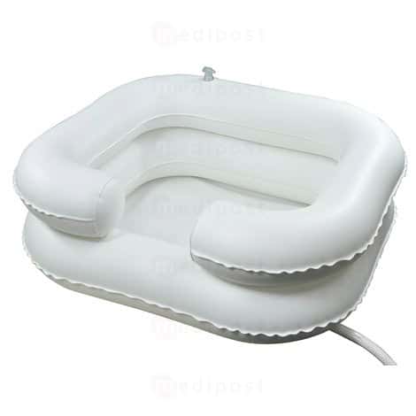 Bassin gonflable pour laver les cheveux au lit vinyle