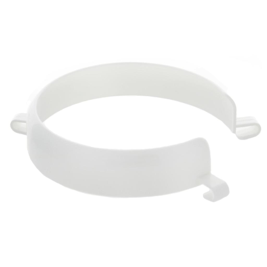 Rebord d'assiette plastique blanc