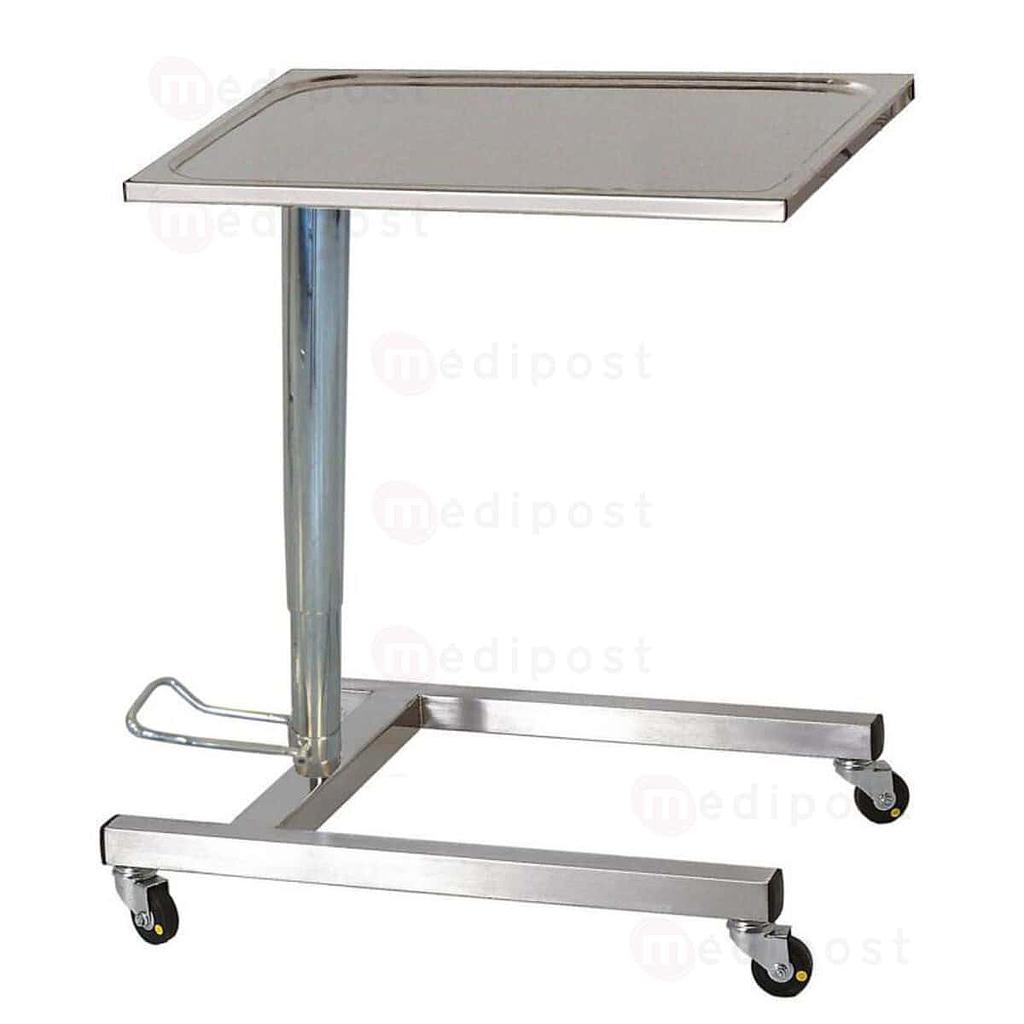 Table de Mayo hydraulique 60x43 Plateau embouti