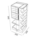 Assistant muet Boby 6 tiroirs de 6cm H94cm