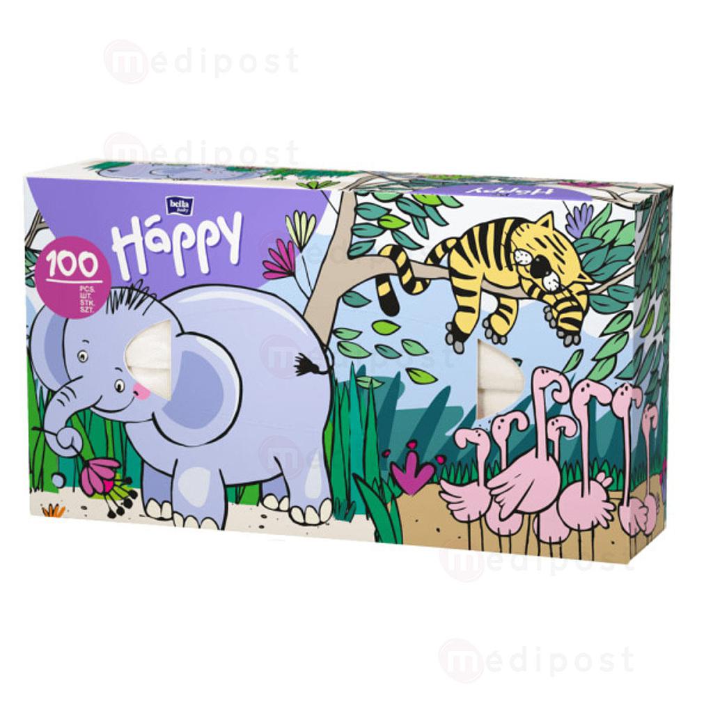 Mouchoirs Happy Baby 2 plis motif éléphant