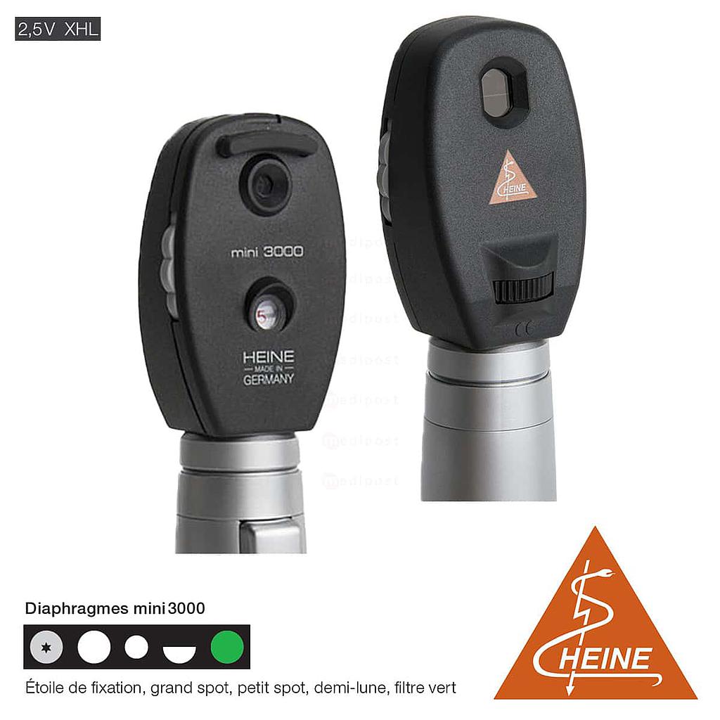 HEINE mini 3000 XHL oftalmoscoop met batterijhandvat