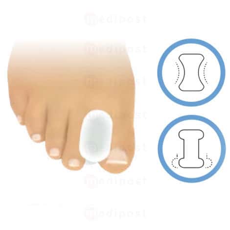Ecarteurs d'orteil en gel osselets