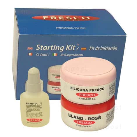 Fresco starterskit silicone wit roze + silicone roze 100g