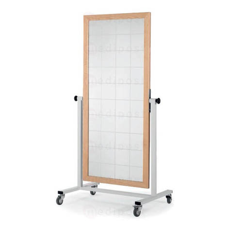 Miroir orthopédique quadrillé