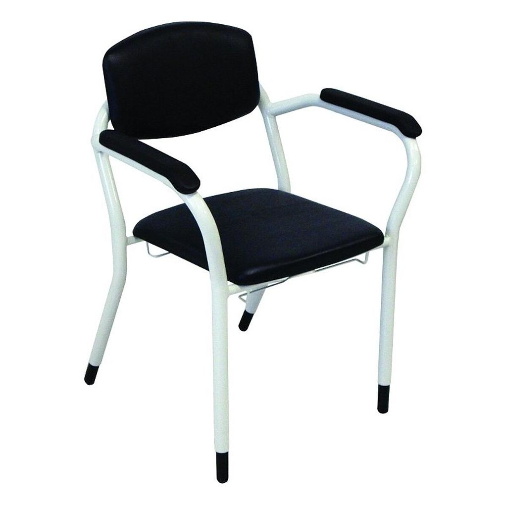 GR450 versterkte commode-stoel, zwart