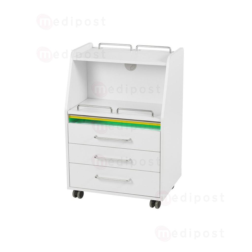 Trolley met Mobipost serie UV-sterilisatie lade