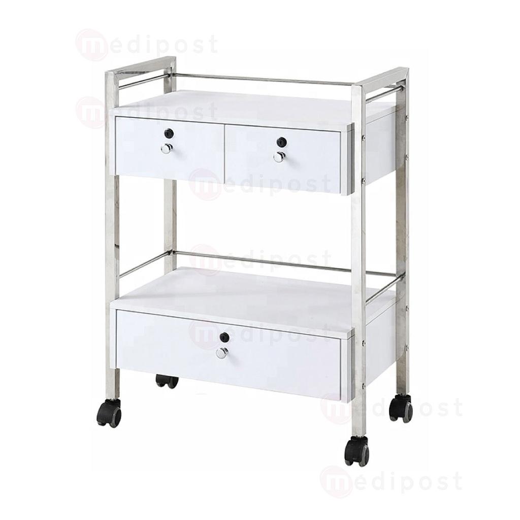 Medi3 instrument trolley met 3 laden, Mobipost-serie