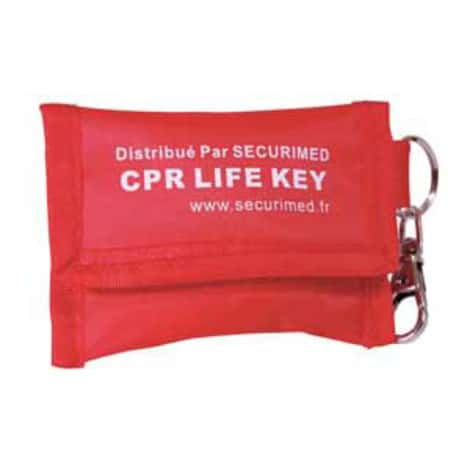 Champ facial pour réanimation porte clé