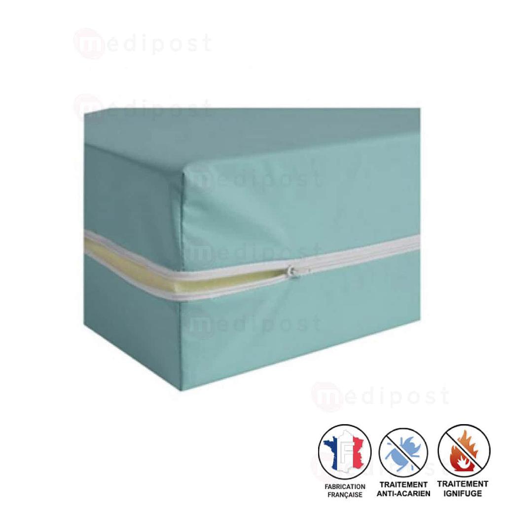matrashoes groen satijn anti-huisstofmijt met ritssluiting 200X90X30