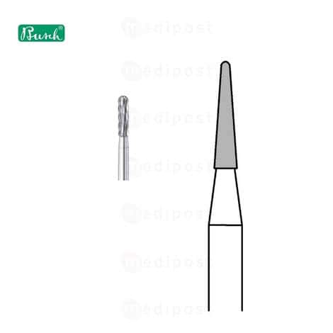 Fraise carbure - allumette ø 1,6mm - denture croisée fine