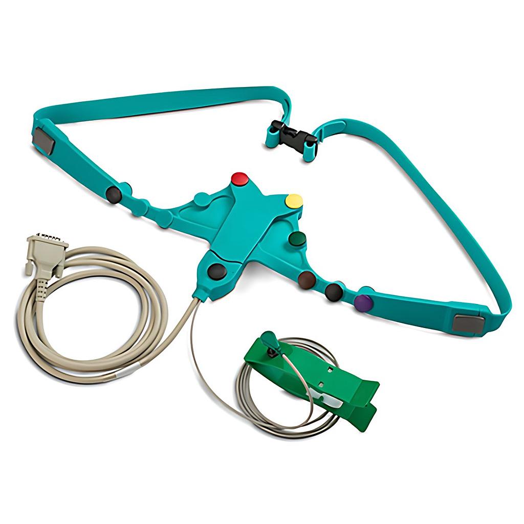 Ceinture ECG avec cable patient, avec vis, sanglée Lev Med