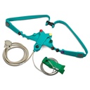 ECG belt with patient cable, with screw, Lev Med strap