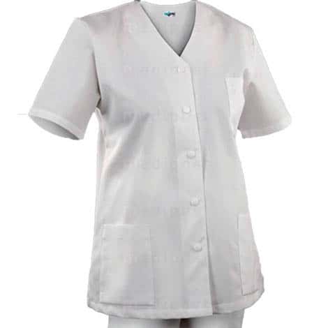 Gemengde medische tuniek met drukknoopsluiting