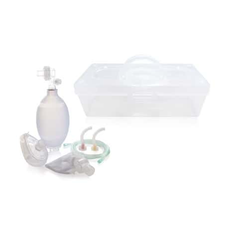Médipost First Aid Valise de réanimation autoclavable avec ballon en silicone