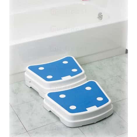 Marche empilable pour l'aide à entrer dans la baignoire