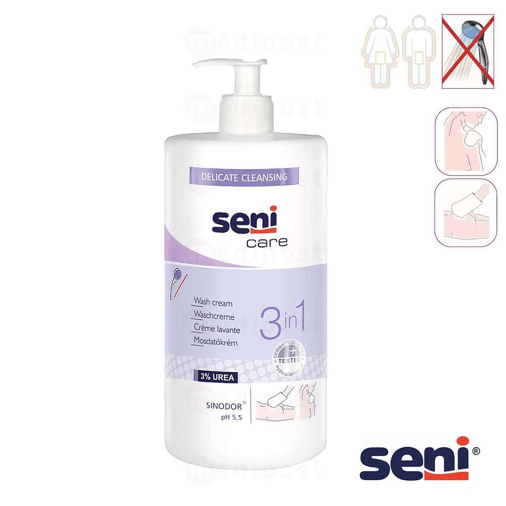 Seni Care crème lavante 3/1 - 3% urée, sans rinçage