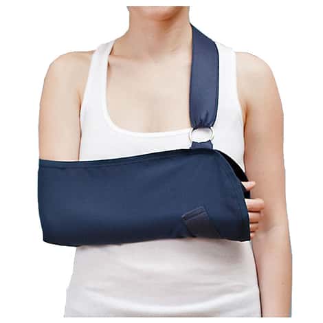 Pro-armspalk met metalen ring en riem