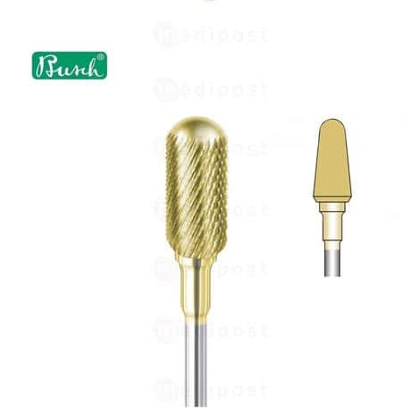 Fraise speed carbure/nitrure de titane - cône ø 6mm