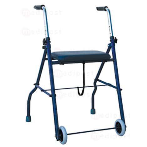 Cadre de marche 2 roues avec assise - pliant type Londres