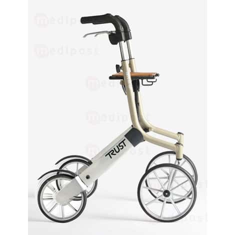 Cadre de marche Let's Go Outdoor - 4 roues - Beige