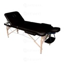 Inklapbare houten massagetafel met 3 secties