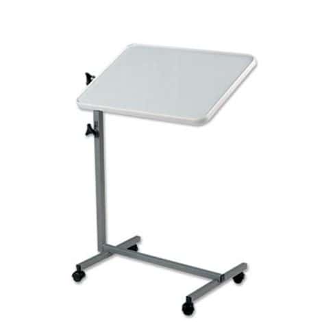 Table de lit réglable en hauteur et plateau inclinable
