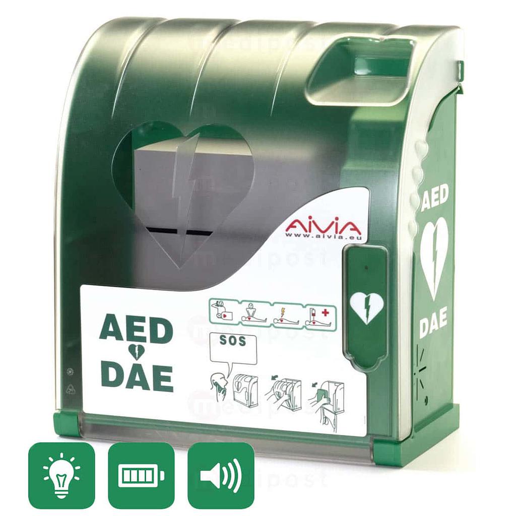 Wall-mounted cabinet for Saver One with audible alarm