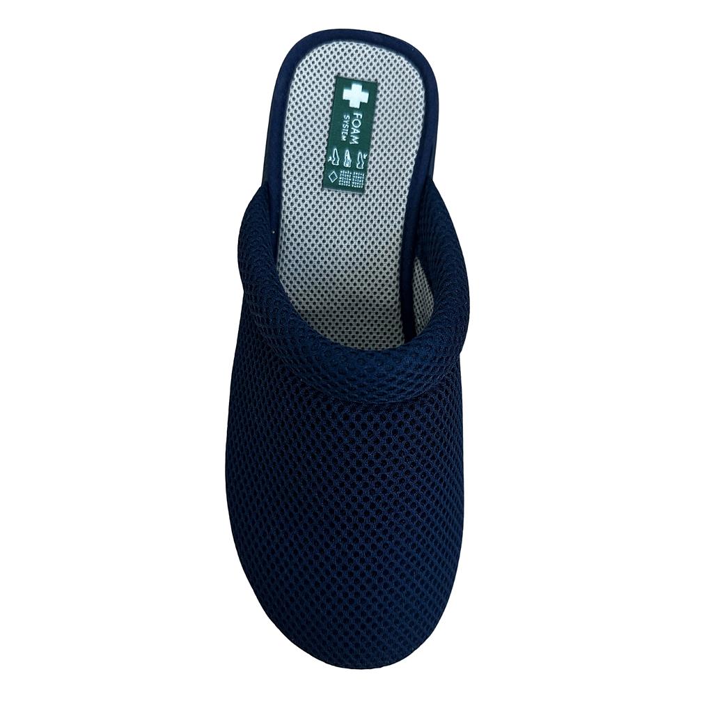 Pantoufles dames extra larges - Bleu